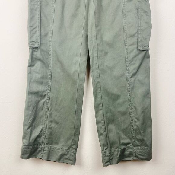 Abercrombie & Fitch Curve Love Relaxed Cargo Pant - Army Green - Picture 5 of 8